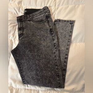 LuLaRoe Women's Skinny Jeans - Black Aicd wash jeans